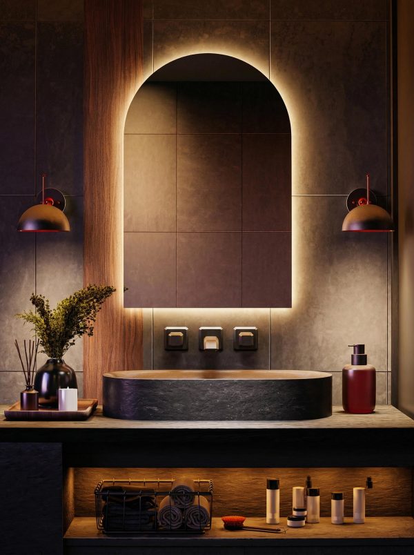 lustro półokrągłe