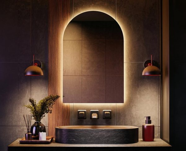 lustro półokrągłe