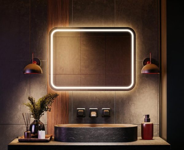 lustro Prostokątne zaokrąglone rogi afrodyta